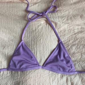 purple bikini top